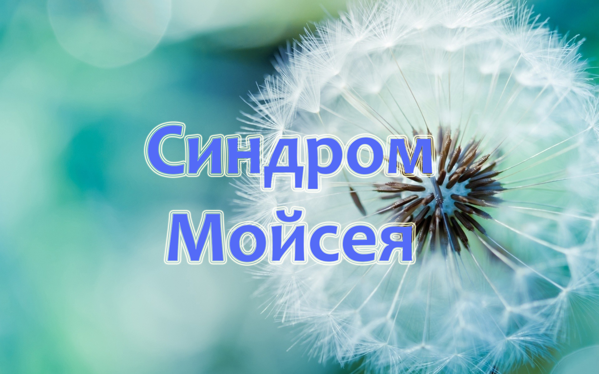 Проповідь Синдром Мойсея